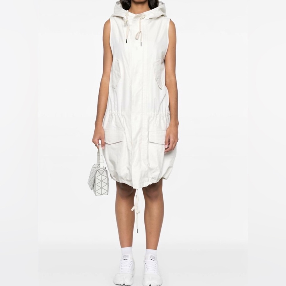Nicholas K white Sleeveless Hooded Utility Dress